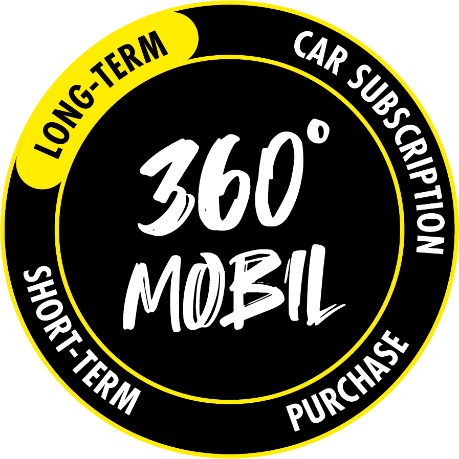 Starcar logo: '360 MOBIL' within a circular design, promoting long & short-term car subscriptions.