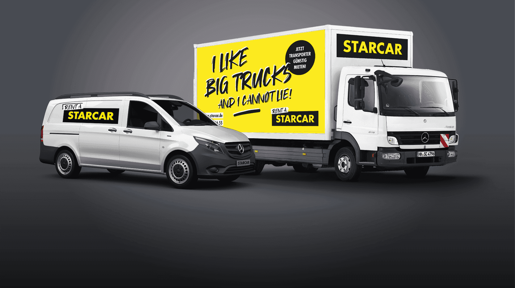 Truck und LKW mit Starcar Branding.