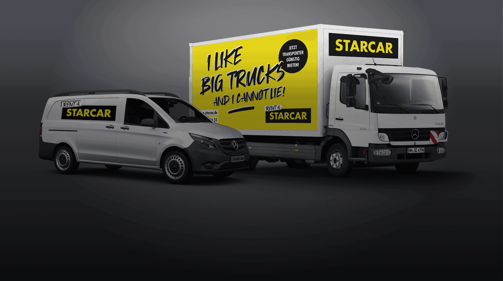 Truck und LKW mit Starcar Branding.