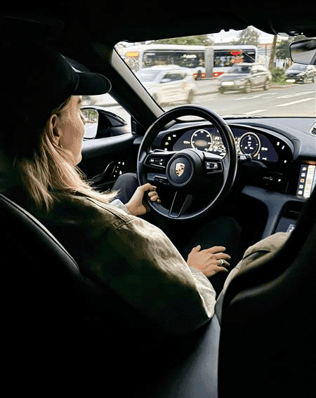 Porsche from inside