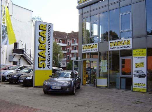 STARCAR Autovermietung Station Hamburg City Süd Außenansicht