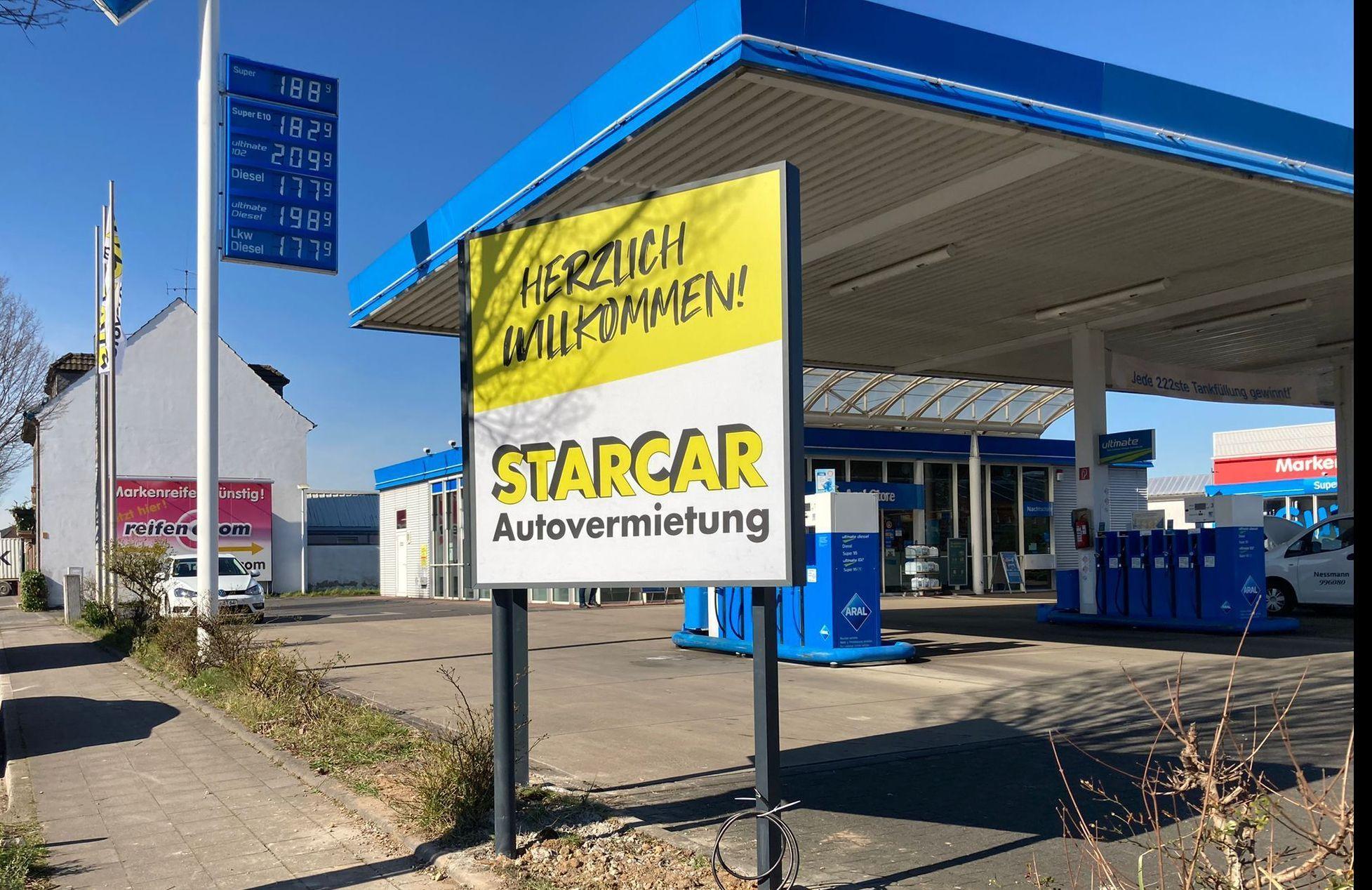 STARCAR Autovermietung Station Düsseldorf Reisholz Außenansicht