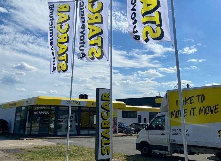 Starcar Autovermietung Station Hannover-Hainholz Außenansicht und Transporter
