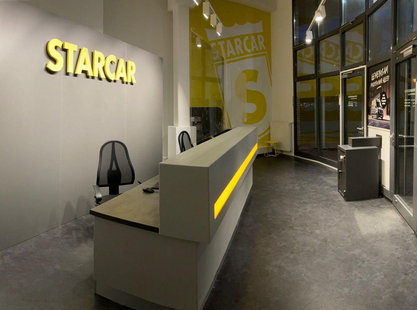 STARCAR Autovermietung Station Buchholz Innenansicht